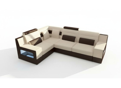Żywy krajobraz Sofa USB Podkładka Narożnik Narożnikowa kanapa Ustawić Skórzana Sofa na wymiar