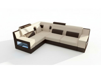 Żywy krajobraz Sofa USB Podkładka Narożnik Narożnikowa kanapa Ustawić Skórzana Sofa na wymiar