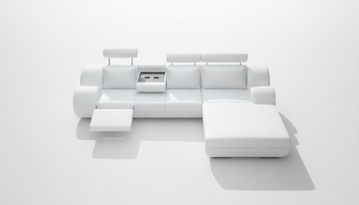 Projektant Ustawić Żywy krajobraz narożnik kanapa sofa Podkładka skórzana sofa z USB