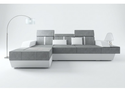 Sofa materiałowa Narożnikowa kanapa Włókienniczy Materiał Żywy krajobraz Podkładka Nowa sofa tekstylna + USB