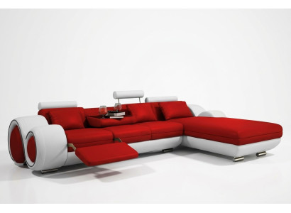 Narożnikowa kanapa USB Żywy krajobraz Skórzana sofa sofa na wymiar Podkładka Ustawić kanapę