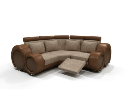 TKANINA SOFA Włókienniczy Żywy krajobraz SOFA BERLINX Funkcja relaksu COUCH Narożnikowa kanapa z USB