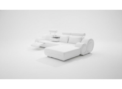 Projektant Podkładka Sofa + Sofa skórzana USB Żywy krajobraz Narożnikowa kanapa Ustawić Berlin II
