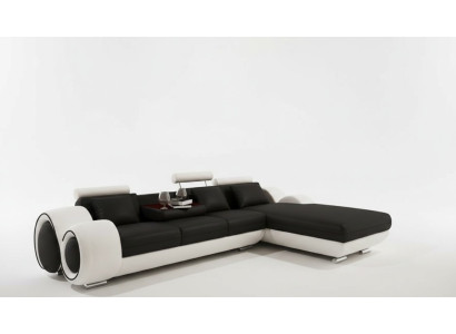 Opatentowany projekt Narożnikowa kanapa Sofa +USB,Podkładka Skóra Narożnik Żywy krajobraz BERLIN