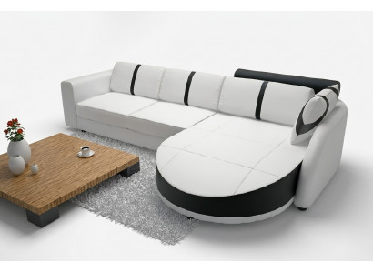 SOFA SKÓRZANA Narożnikowa kanapa z funkcją łóżka SOFA PROJEKTANTOWA SOFA SOFA SKÓRZANA NAROŻNIK NA USB