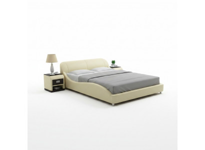 Design Podkładka Double Bed Nowoczesne łóżka Sypialnia z USB & Polka 200x210 cm