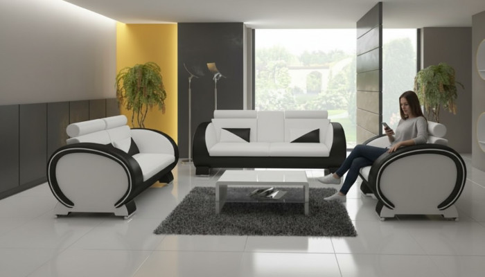 Sofa skórzana sofa + sofa USB 3 miejsce do siedzenia kanapa relaksacyjna z funkcją baru projektant Ustaw