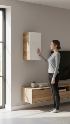 Design Szafa Apteki Szafki Wiszące Design Drewno Półka Ściana