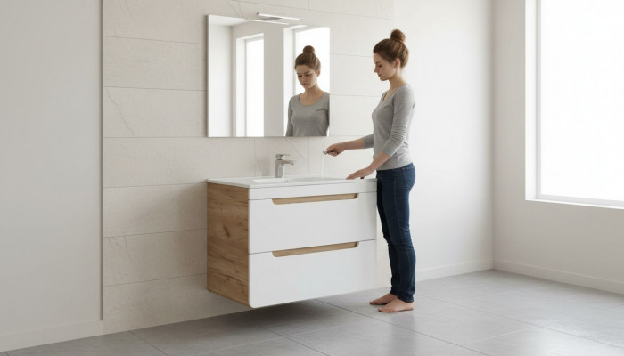Design Umywalka 80cm Łazienka Umywalka łazienkowa Umywalka