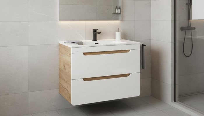 Design Umywalka 80cm Łazienka Umywalka łazienkowa Umywalka