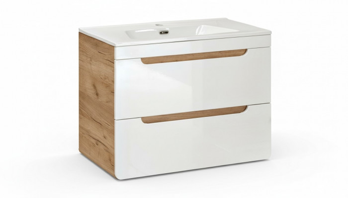 Design Umywalka 80cm Łazienka Umywalka łazienkowa Umywalka