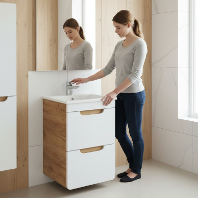 Design Umywalka 50cm Łazienka Umywalka łazienkowa Umywalka
