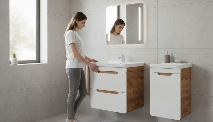Design Umywalka 57cm Łazienka Umywalka łazienkowa Umywalka