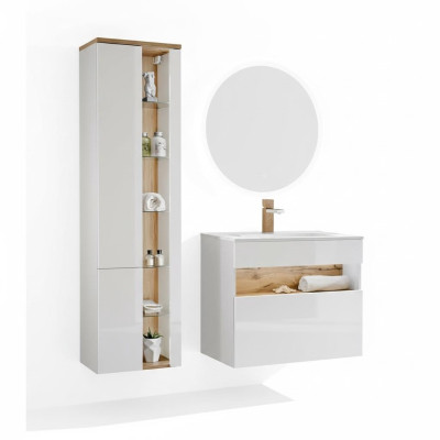 Design Łazienka Meble łazienkowe 3 szt. Zestaw Ustawić Szafę Umywalkową