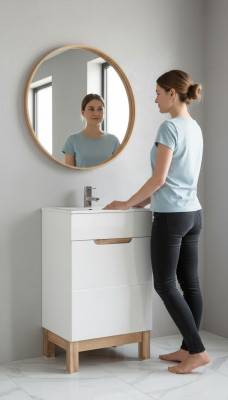 Umywalkka Szafa Półka Szafki 50cm Umywalkka Umywalkka