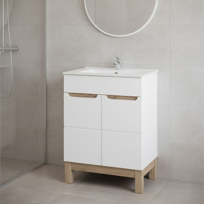 Umywalka Umywalka Szafka stojąca Umywalka Łazienka Umywalki ceramiczne 60cm
