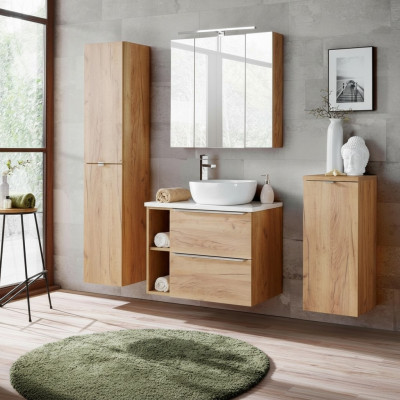 Design Łazienka Meble Łazienka 5 szt. Zestaw Ustawić Szafę Deco Umywalkę