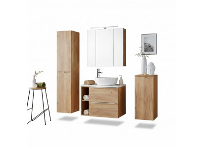 Design Łazienka Meble Łazienka 5 szt. Zestaw Ustawić Szafę Deco Umywalkę