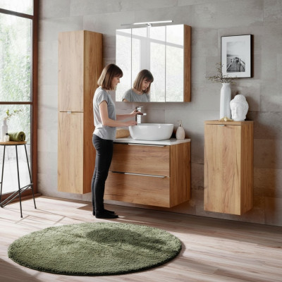 Design Łazienka Meble łazienkowe 4 szt. Zestaw Ustawić Szafę Umywalkową
