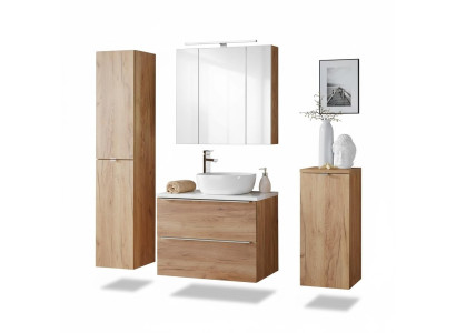 Design Łazienka Meble łazienkowe 4 szt. Zestaw Ustawić Szafę Umywalkową