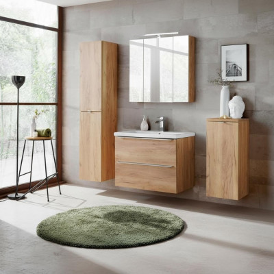 Design Łazienka Meble łazienkowe 4 szt. Zestaw Ustawić Szafę Deco Umywalkę