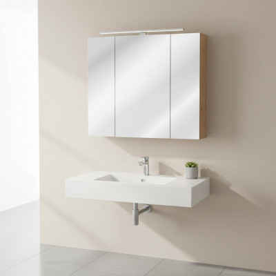 Szafka lustrzana Szafka ścienna Szafka łazienkowa z Lustro 80 cm dekoracyjna LED