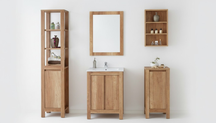 Design Łazienka Meble Zestaw łazienkowy Ustawić Umywalkę Szafę Umywalkową