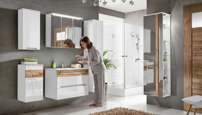 Design Łazienka Meble Łazienka 5 szt. Zestaw dekoracji Ustawić Szafę Umywalkową