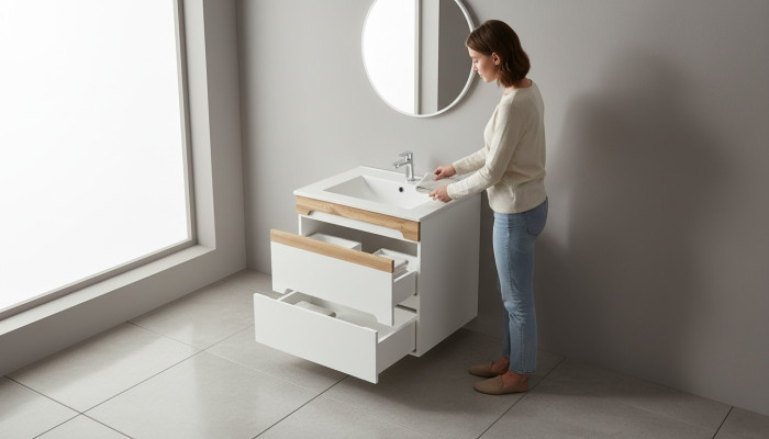 Umywalkka Umywalkowa szafka podblatowa umywalka ceramiczna Łazienka