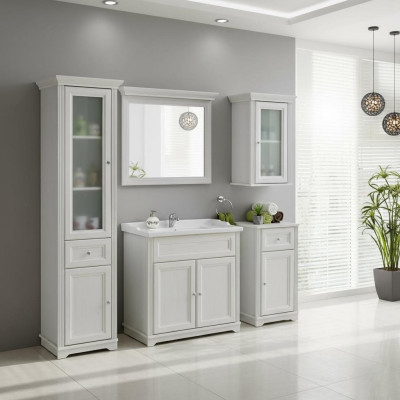 Design Łazienka Meble Łazienka 5 szt. Zestaw dekoracji Ustawić Szafę Umywalkową