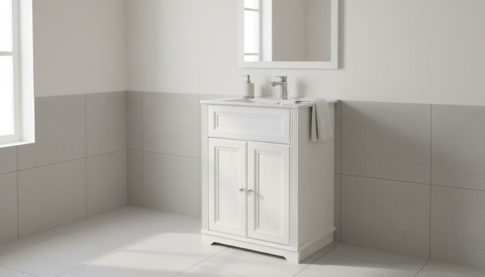 Meble łazienkowe w stylu Antyk Szafka podumywalkowa wiejski domek Łazienka 60cm