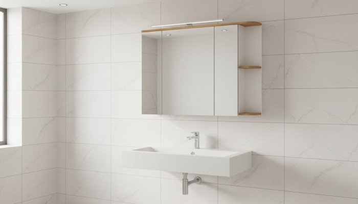 Szafka łazienkowa z lustrem 80cm Lustro Szafa Lustro Szafki