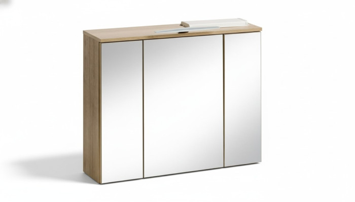 Szafka lustrzana Szafka ścienna Dekoracja szafki łazienkowej z Lustro 80 cm LED
