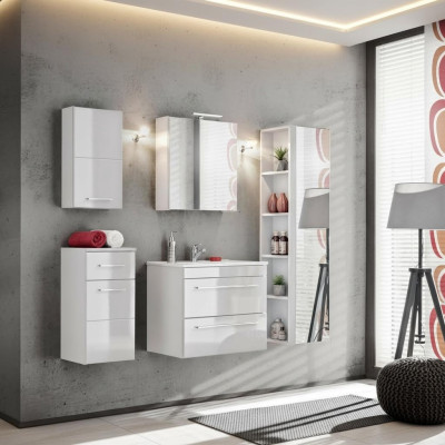 Projekt Łazienka Meble Deco Łazienka 5 szt. Zestaw Ustawić Szafę Umywalkową