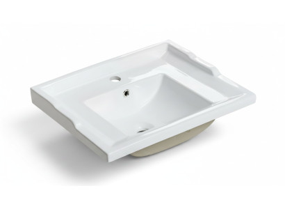 Umywalka Ceramiczna Umywalka Nowoczesna Dekoracyjna Umywalka Nablatowa Biały