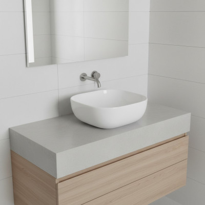 Umywalka Ceramiczna Umywalka Nowoczesna Umywalka Dekoracyjna Nablatowa Biały