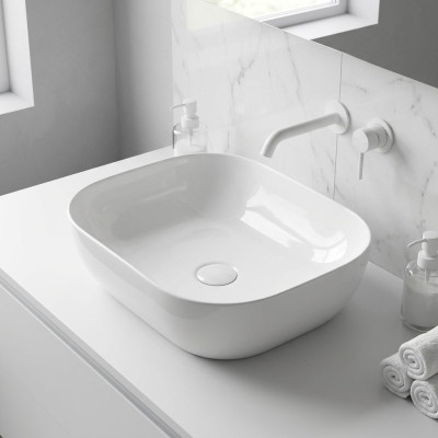 Ceramiczna Nowoczesna Umywalka Umywalka Umywalka Dekoracyjna Nablatowa Biały