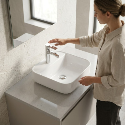 Umywalka nablatowa ceramiczna Umywalka Umywalka Biały Umywalka