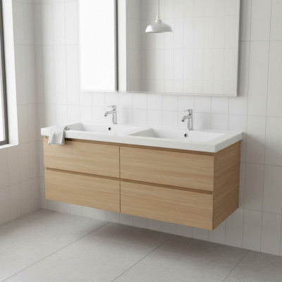 Umywalka nablatowa podwójna Umywalka ceramiczna Umywalka Umywalka