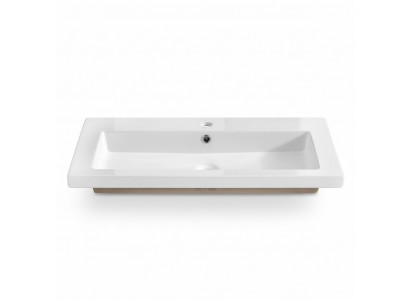Dekoracja ceramiczna Umywalka Umywalka Umywalka nablatowa Biały Umywalka