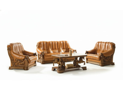 Kanapa Dwuosobowa Sofa Klasyczna Skórzana Kanapa Podkładka Sofa 2 miejsce do siedzenia Skóra