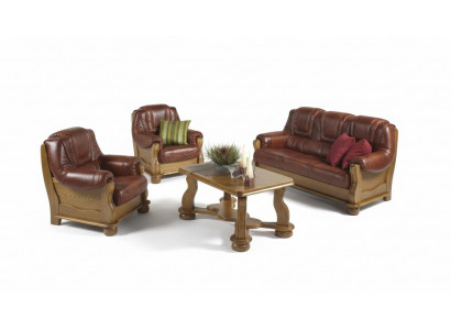 Classic Ustawić 3+2+1 miejsce do siedzenia Zestaw sofowy Sofa Sofa 100% Skóra Sofa Podkładka