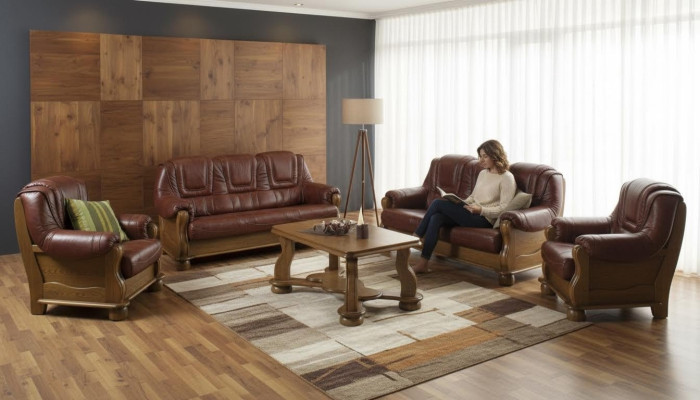 Zestaw sofowy 3+1 miejsce do siedzenia Classic Żywy krajobraz Sofy Kanapy Podkładka Sofa