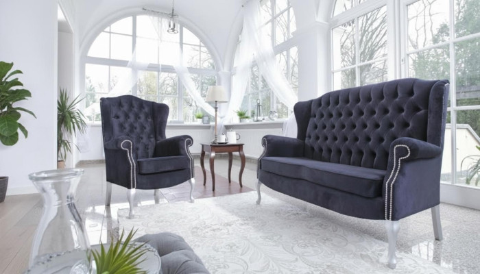 Classic Chesterfield Zestaw sofowy 3+2+1 miejsce do siedzenia Sofa Kanapa Podkładka Aksamit Nowość