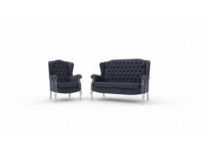 Classic Chesterfield Zestaw sofowy 3+2+1 miejsce do siedzenia Sofa Kanapa Podkładka Aksamit Nowość