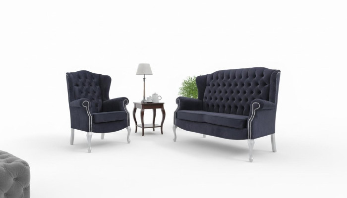Klasyczne dwumiejscowe Chesterfield miejsce do siedzenia na kanapie kanapa podkładka na aksamitne kanapy