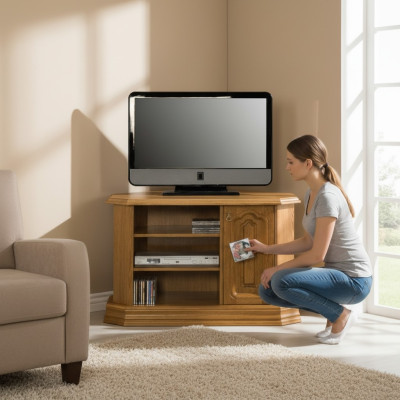 RTV Antyk Style Kredens Telewizor Barokowy Rokoko Telewizor Hi Fi Szafa 100cm