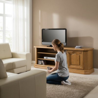 Dworek RTV Antyk w stylu Kredens telewizor Barokowy Rokoko TV HiFi Szafa