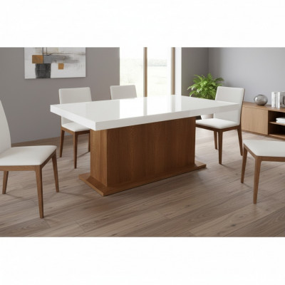 Kolumny Tabela Stół obiadowy stoły do ​​jadalni stoły 160/240cm Office Design Drewno Stół konferencyjny