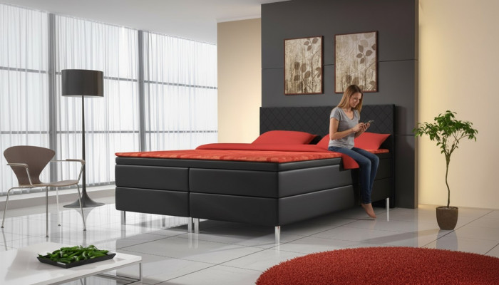 Łóżko tapicerowane łóżko Łóżko Podkładka sztuczna skóra Designer Hotel Double Luxury Design